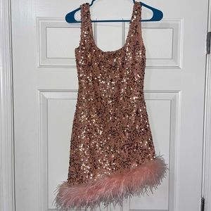 baby pink sparkly dress 🎀✨